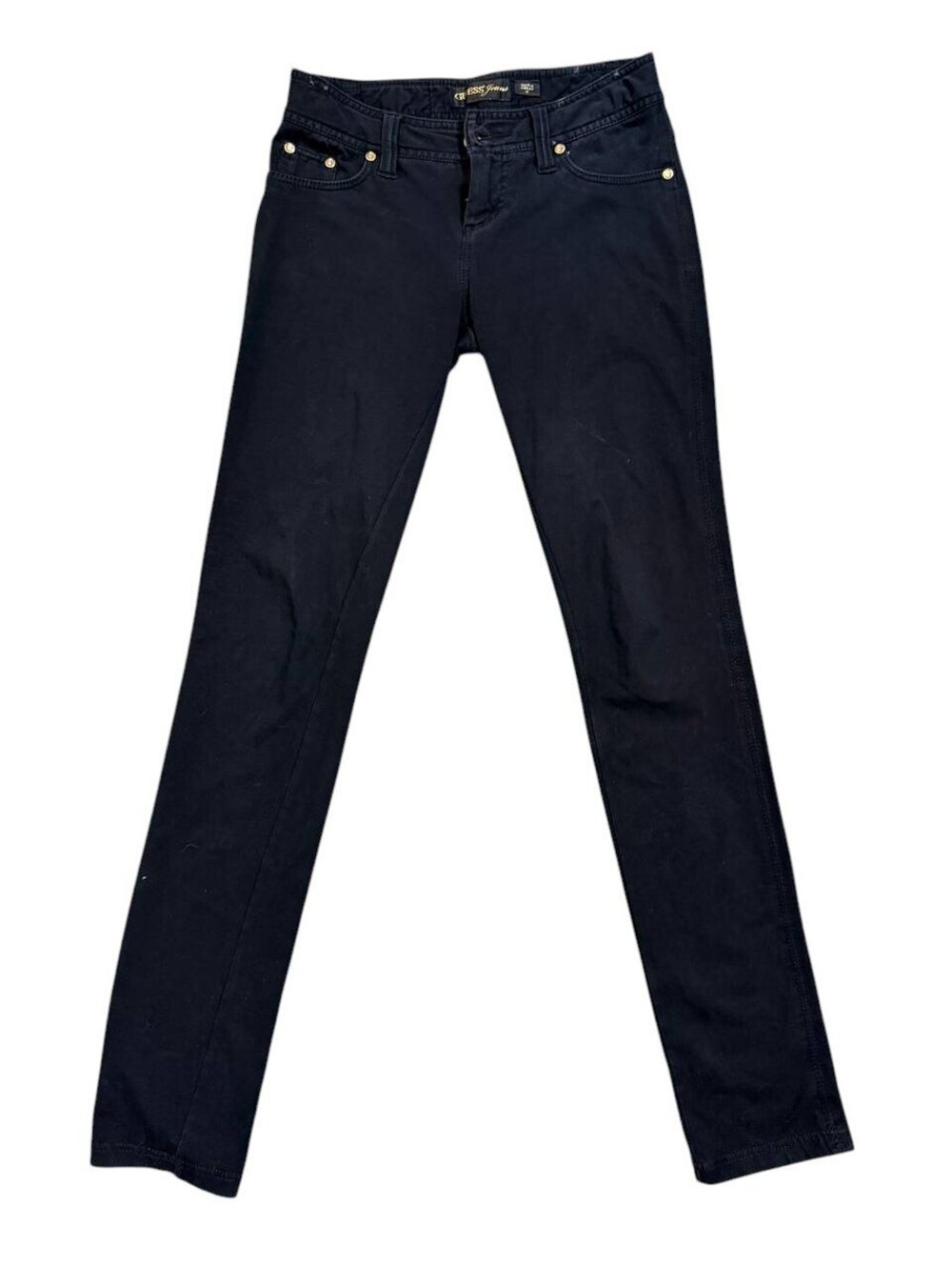 Guess Jeans Low Rise Skinny Pants Black Size 26 Vietnam Y2K